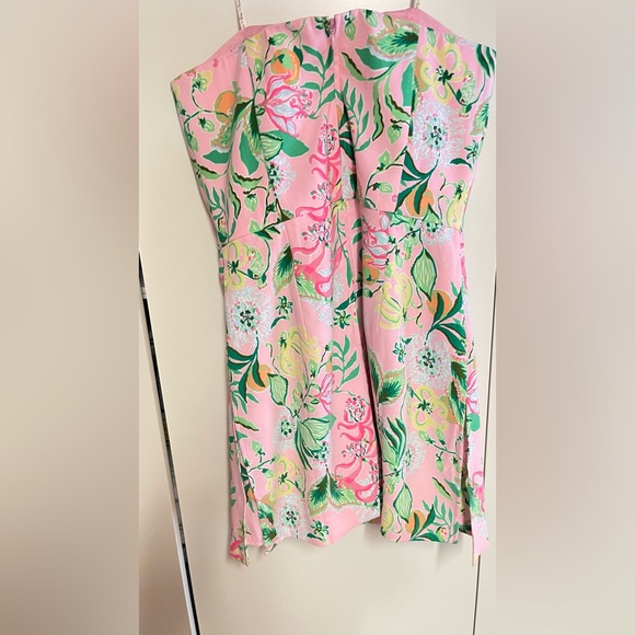 NWT KYLO Lilly Pulitzer Pink & Green Floral Romper. Giftable. NOTE/MISSING BELT - Picture 5 of 6
